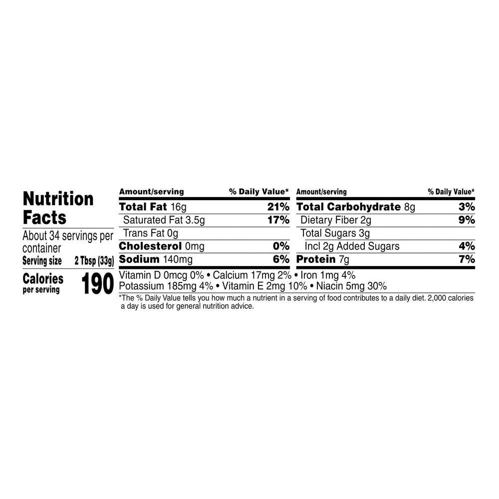 Jif Peanut Butter Creamy Nutrition Facts