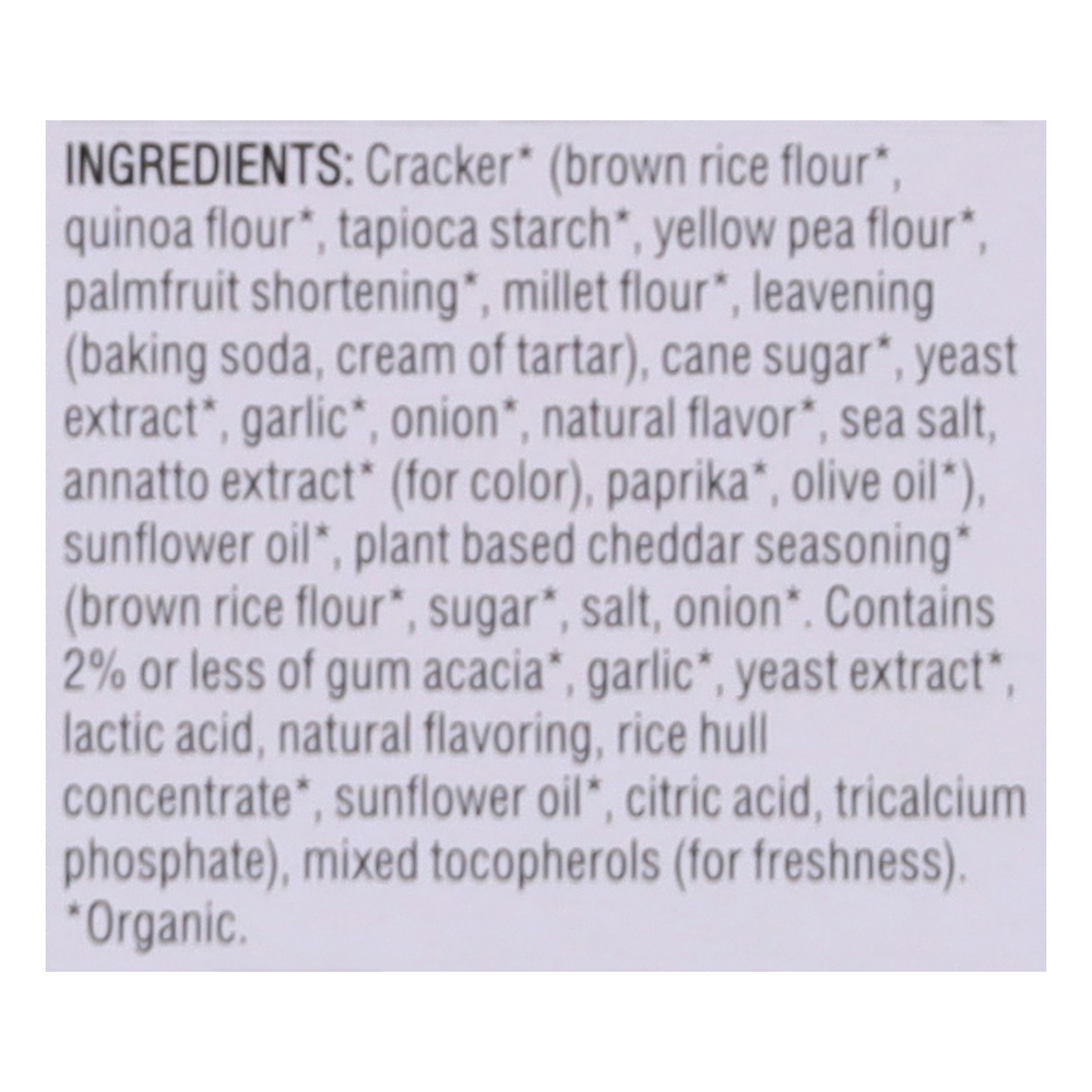 Mary's Gone Crackers Cheezee Organic Plant Based Cheddar Flavor