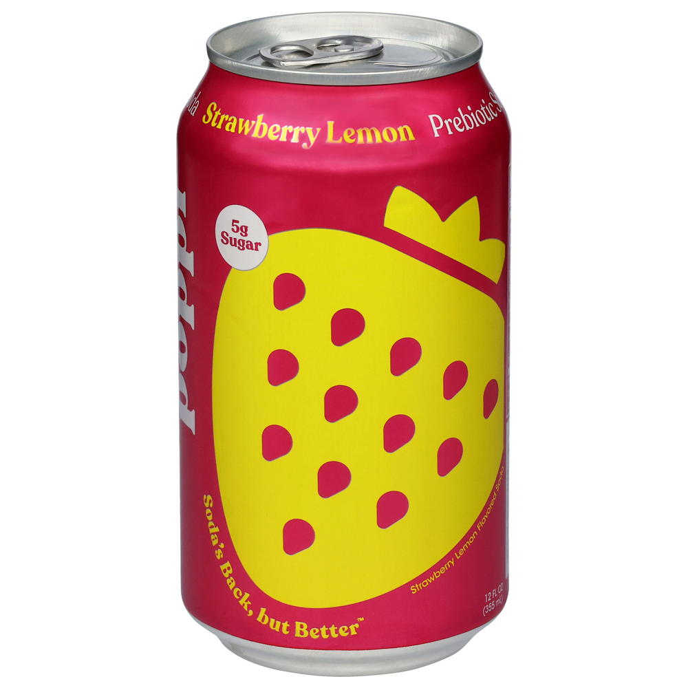 Poppi Strawberry Lemon Prebiotic Soda