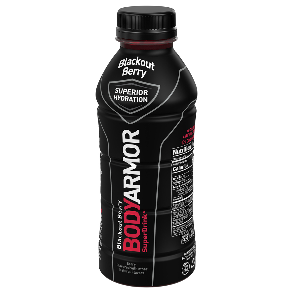 Body Armor Super Drink, Blackout BerryFrontRightElevated