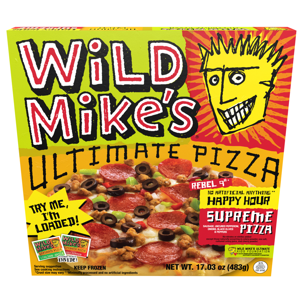 Wild Mike's Pizza, Supreme, Happy Hour, Rebel, Ultimate, 9 InchMain