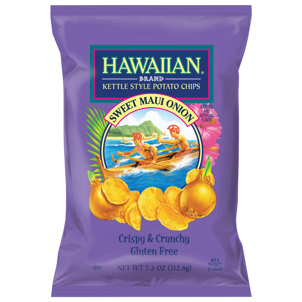 Hawaiian Potato Chips, Sweet Maui Onion, Kettle StyleMain