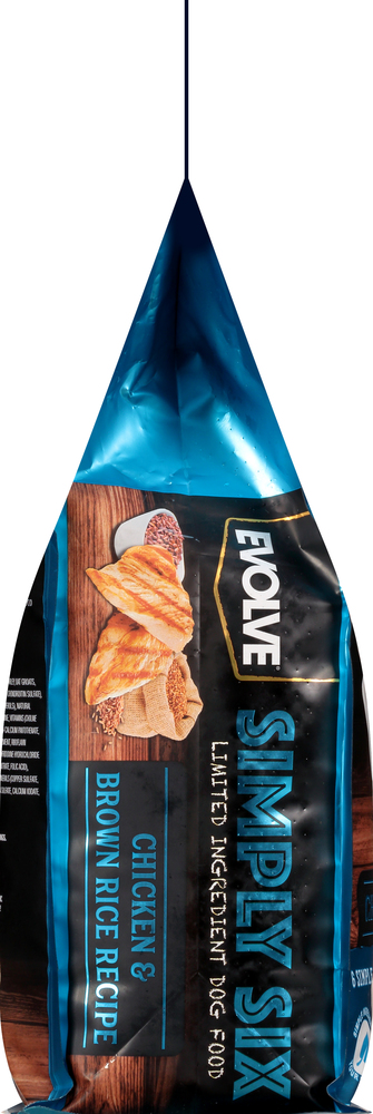 Evolve Simply Six Food for Dogs Chicken Brown Rice Recipe