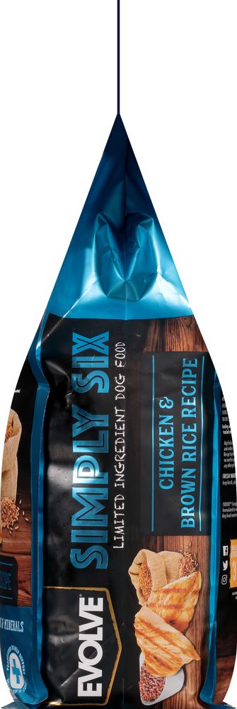 Evolve Simply Six Food for Dogs Chicken Brown Rice Recipe