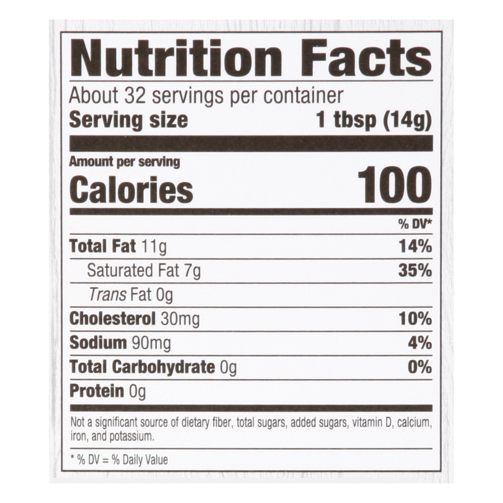 Sunnyside Farms Butter, Sweet Cream, Sea SaltNutritionFacts