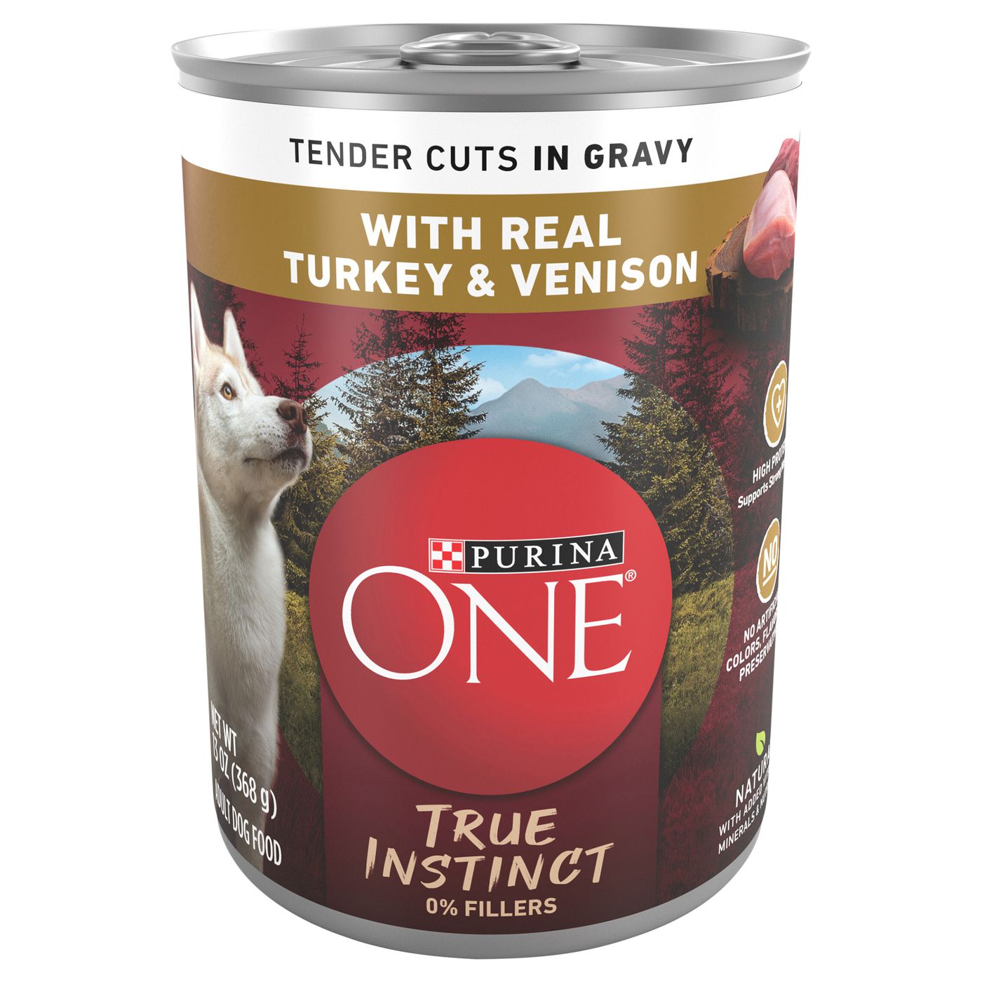 Purina One True Instinct Dog Food Tender Cuts in Gravy with Real Turkey Venison Adult