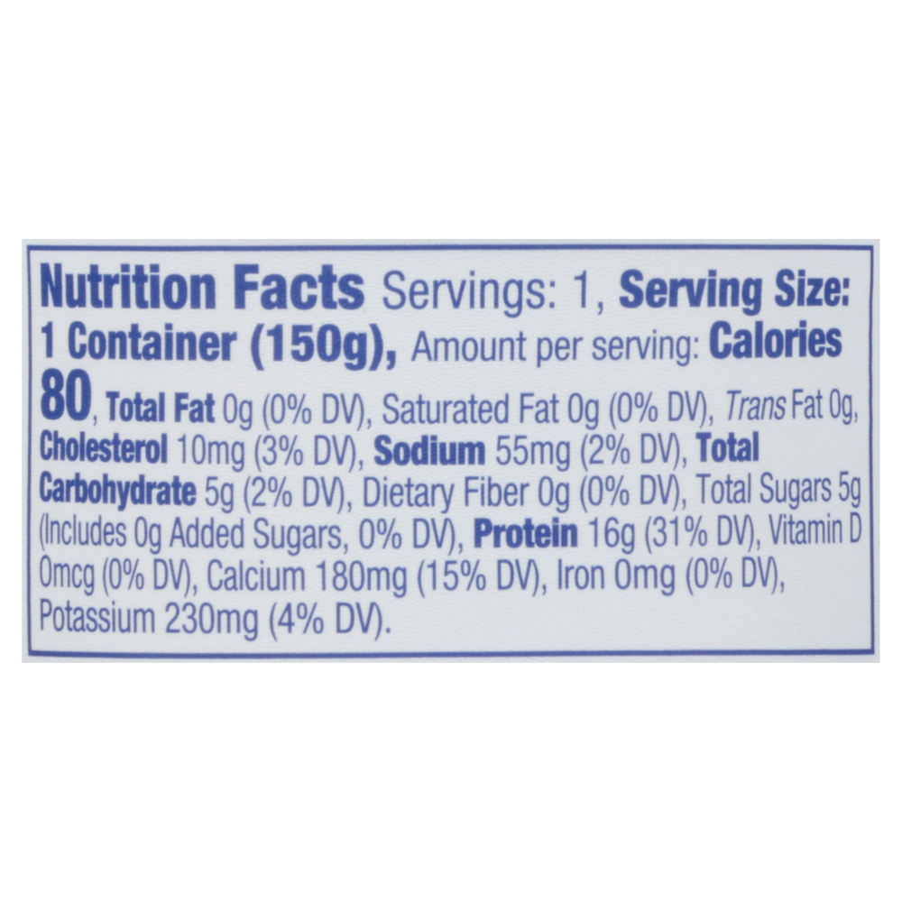 Fage Total Yogurt, Greek, Nonfat, StrainedNutritionFacts