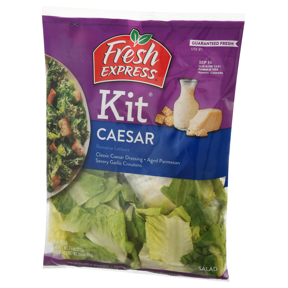 Fresh Express Salad Kit, CaesarFrontRightElevated