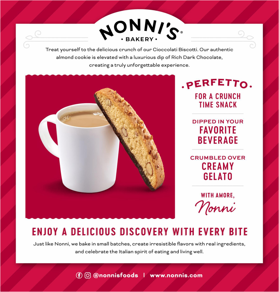 Nonni's Biscotti, CioccolatiPlanogramBack