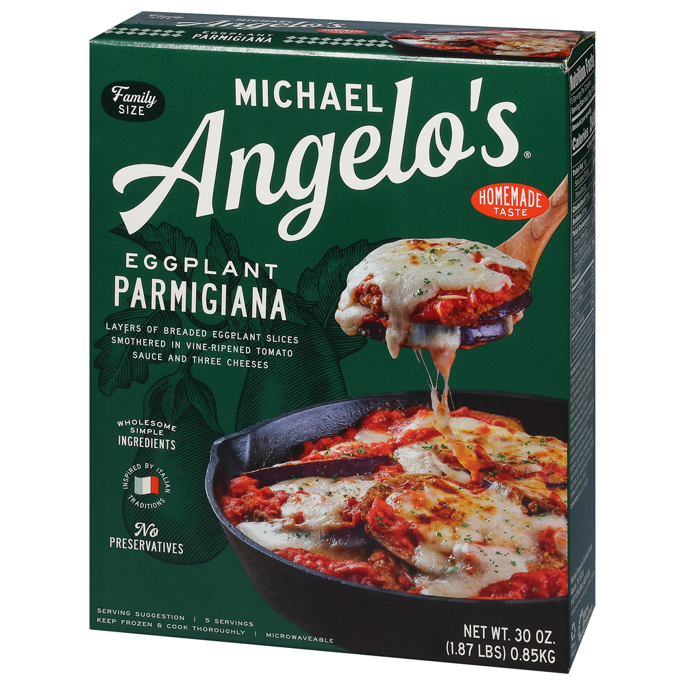 Michael Angelo's Parmigiana, Eggplant, Family SizeFrontRightElevated
