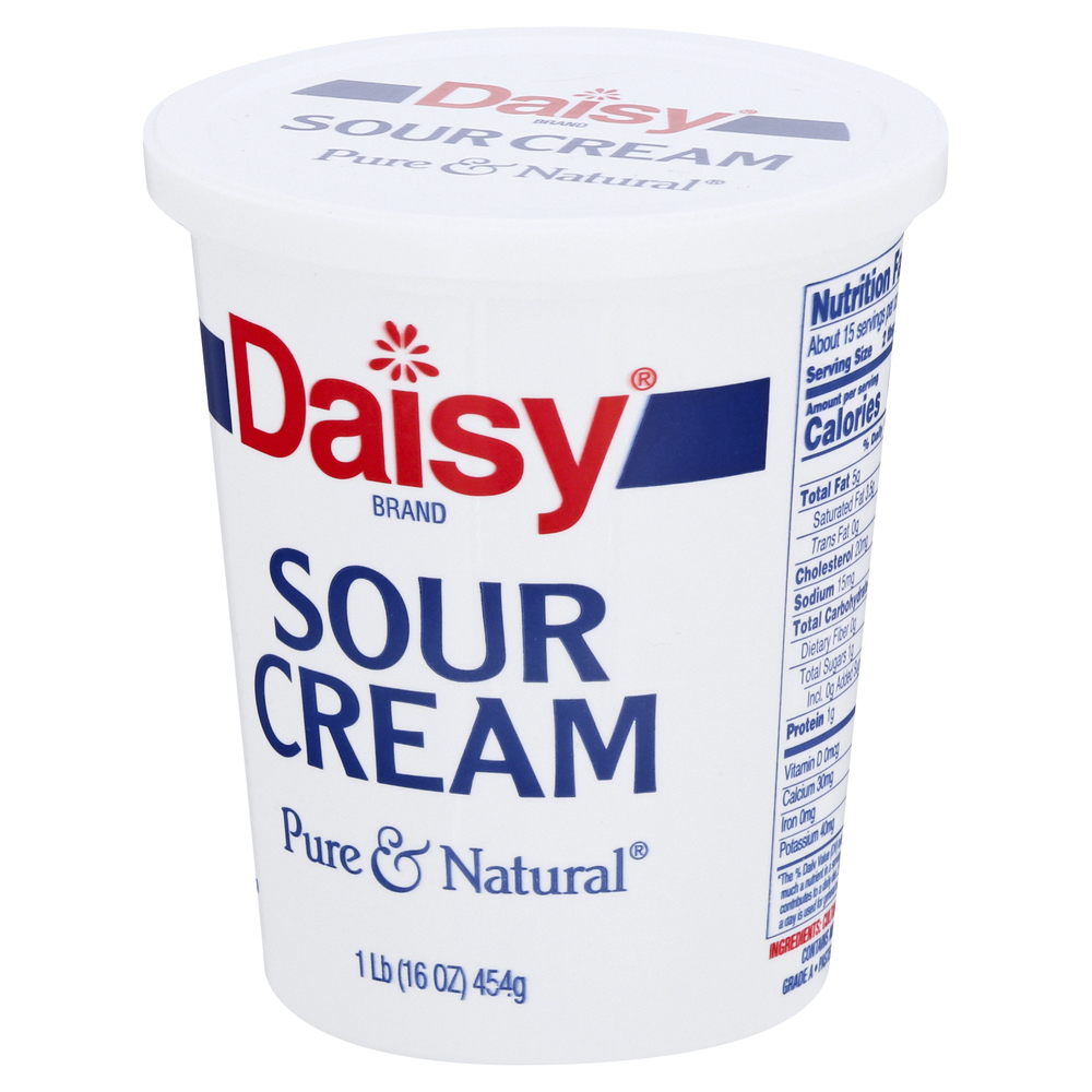 Daisy Pure & Natural Sour CreamFrontRightElevated