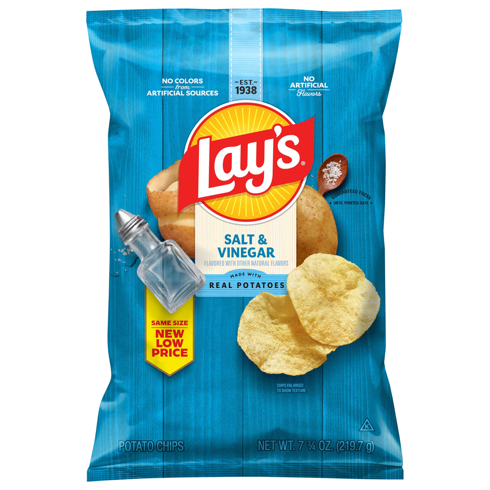 Lay's Salt & Vinegar Flavored Potato Chips