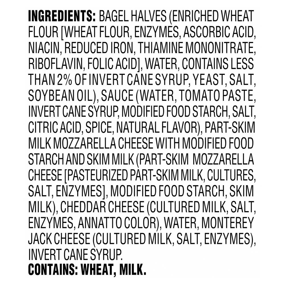 Bagel Bites Pizza Snacks, Three CheeseIngredients