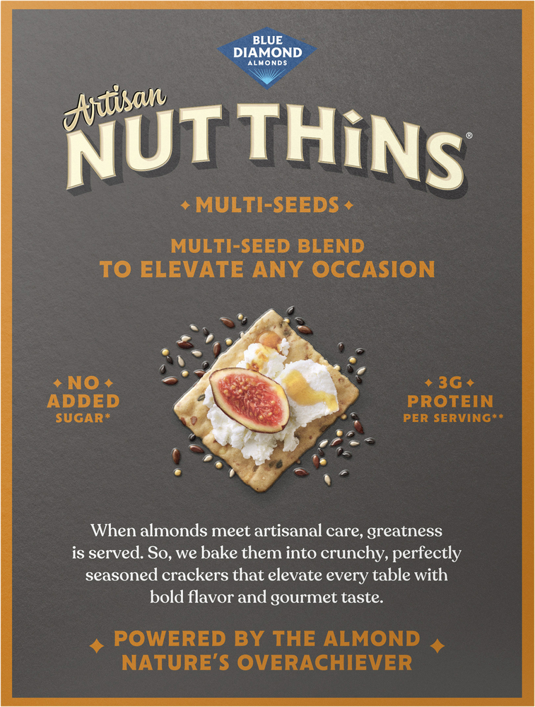 Blue Diamond Nut-Thins Rice Cracker Snacks, Multi-Seeds-Planogram-Back