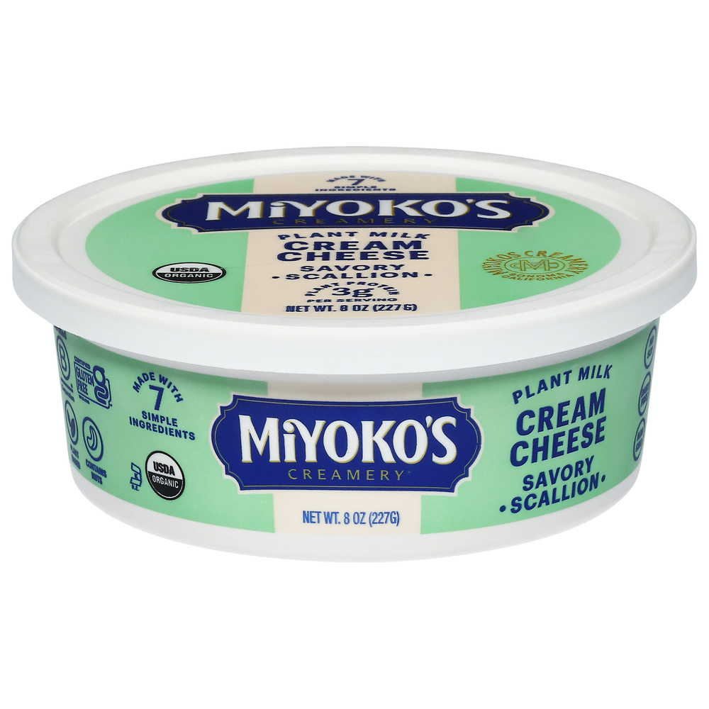 Miyoko's Creamery Plant Milk Savory Scallion Cream Cheese