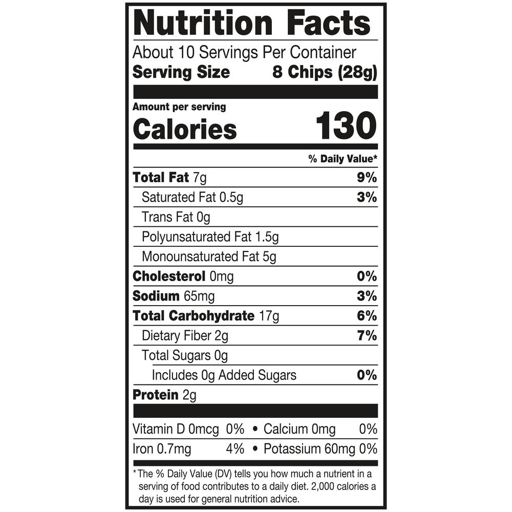Late July Tortilla Chips, Organic, Sea SaltNutritionFacts