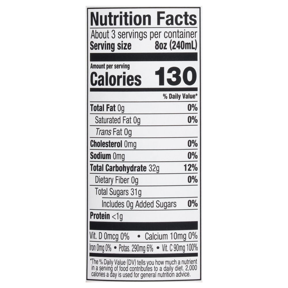 Martinelli's 100 Juice, Sparkling BlushNutritionFacts