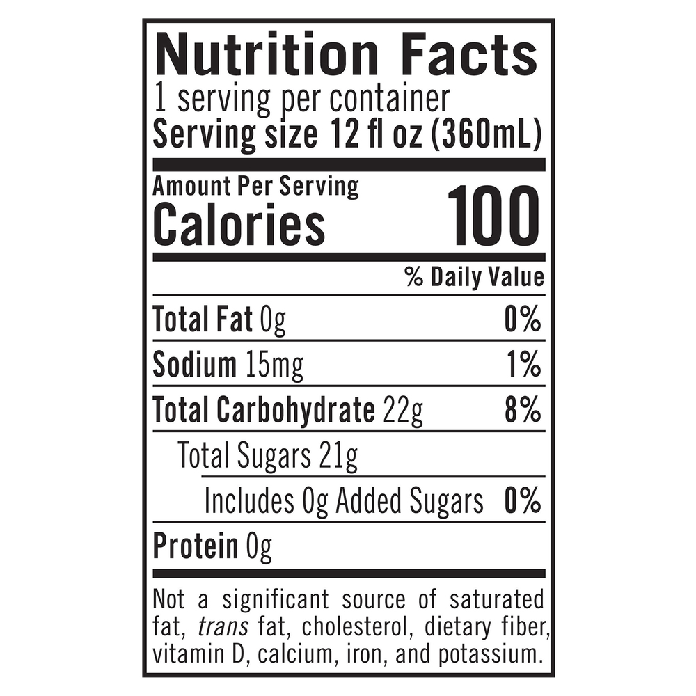 Izze Juice Beverage, Peach, SparklingNutritionFacts