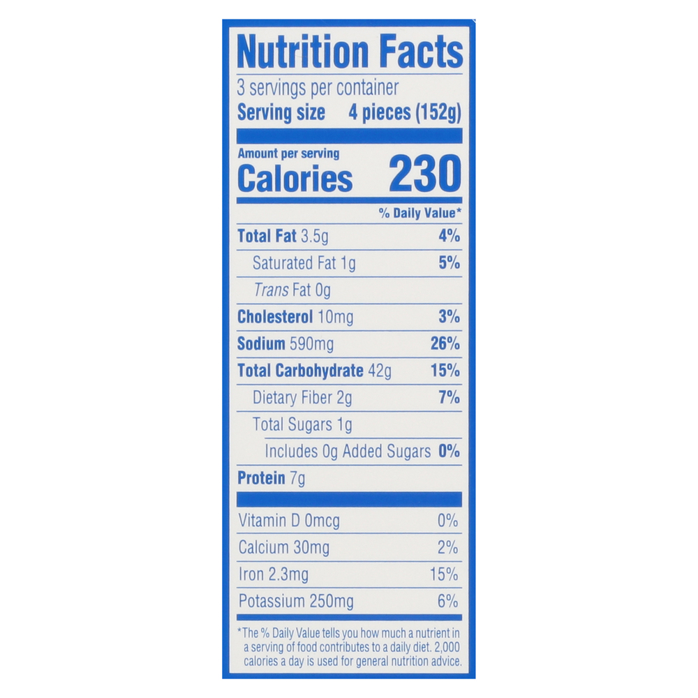 Mrs T s Pierogies Classic Cheddar Nutrition Facts