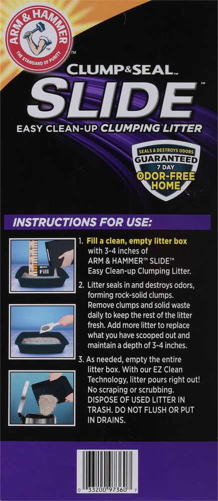 Arm Hammer Clump Seal Slide Clumping Litter Multi Cat
