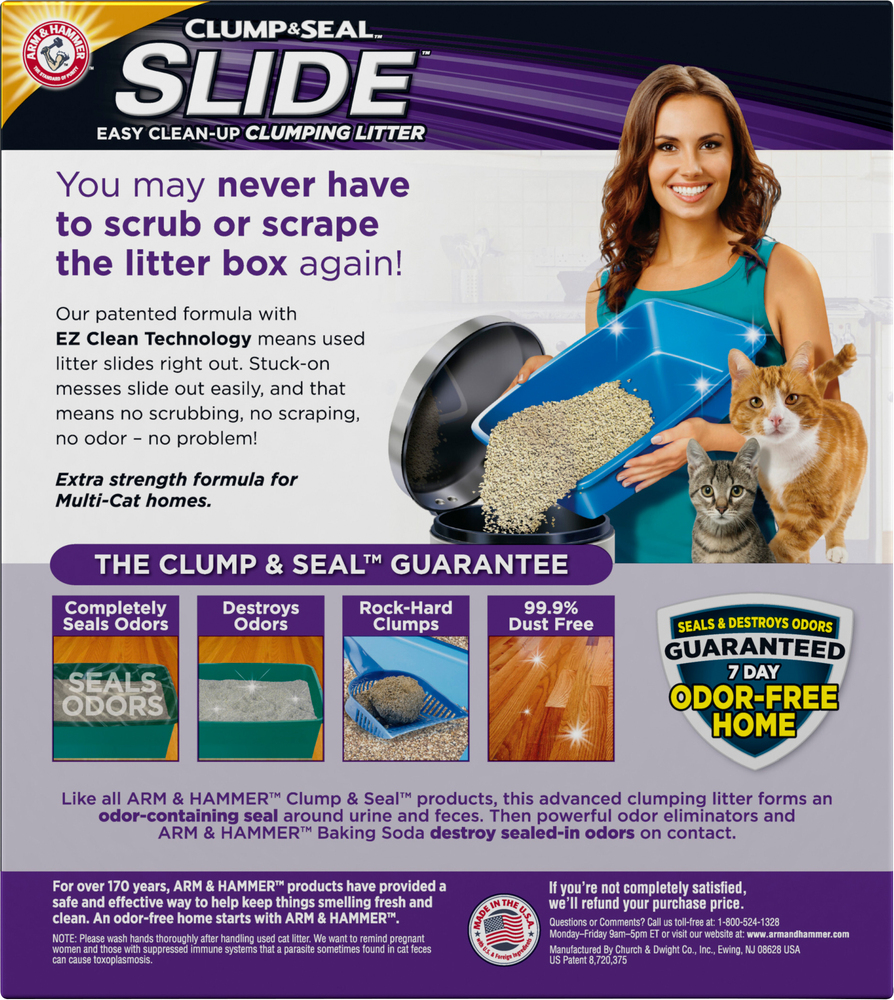 Arm Hammer Clump Seal Slide Clumping Litter Multi Cat