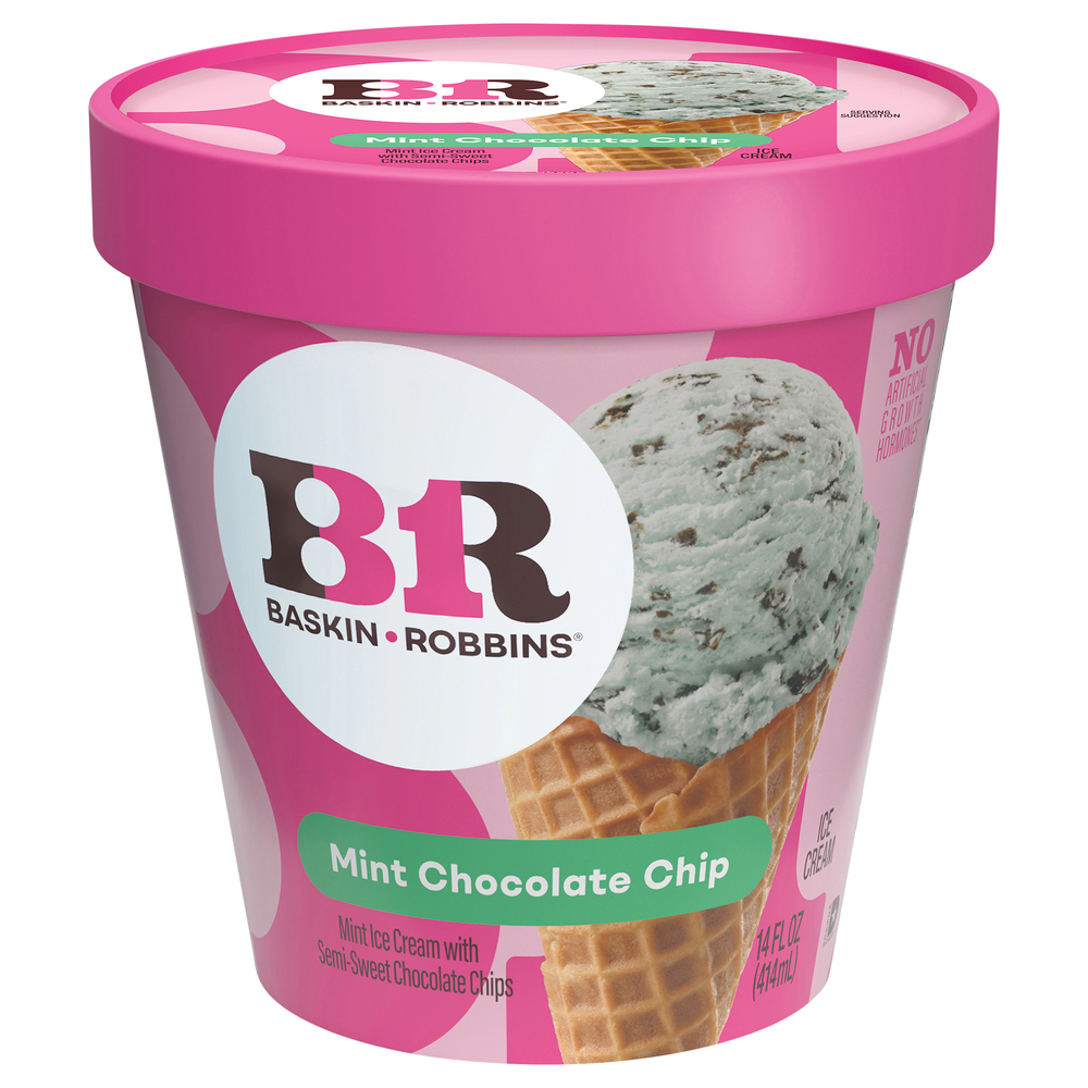 Baskin Robbins Ice Cream Mint Chocolate Chip