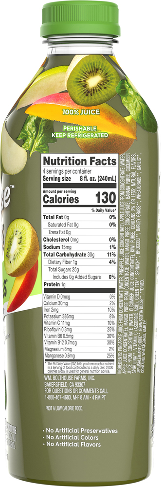 Bolthouse Farms Juice Smoothie Green Goodness