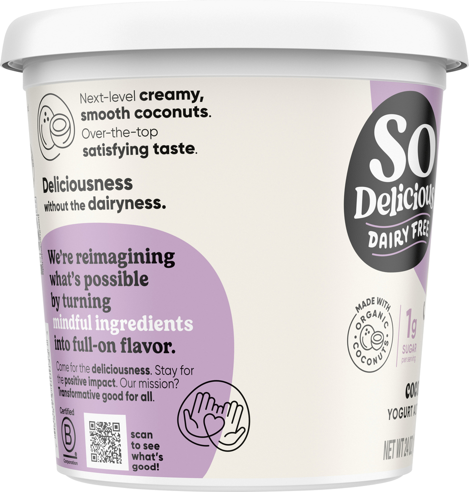 So Delicious Dairy Free Yogurt Alternative, Coconutmilk, Unsweetened VanillaPlanogramLeft