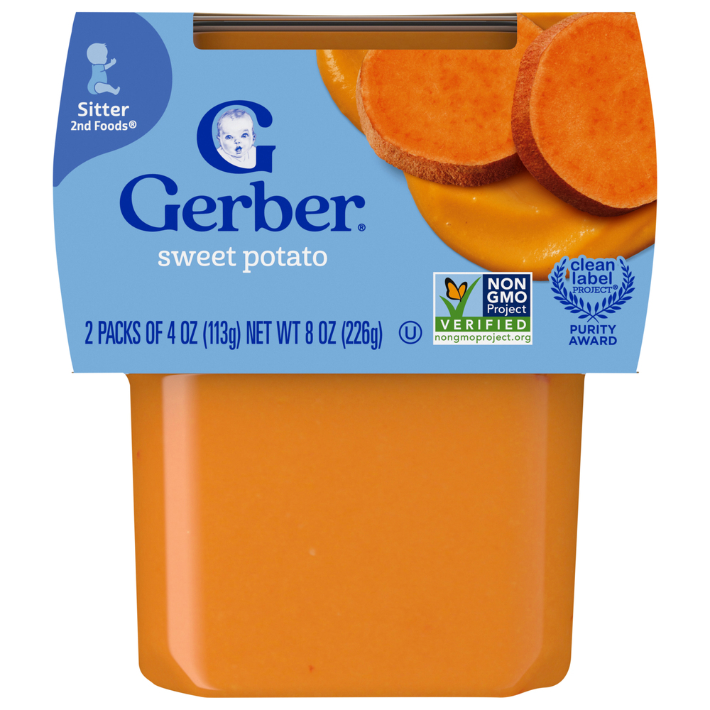 Gerber Natural for Baby Sweet Potato Sitter 2nd Foods 2 Pack