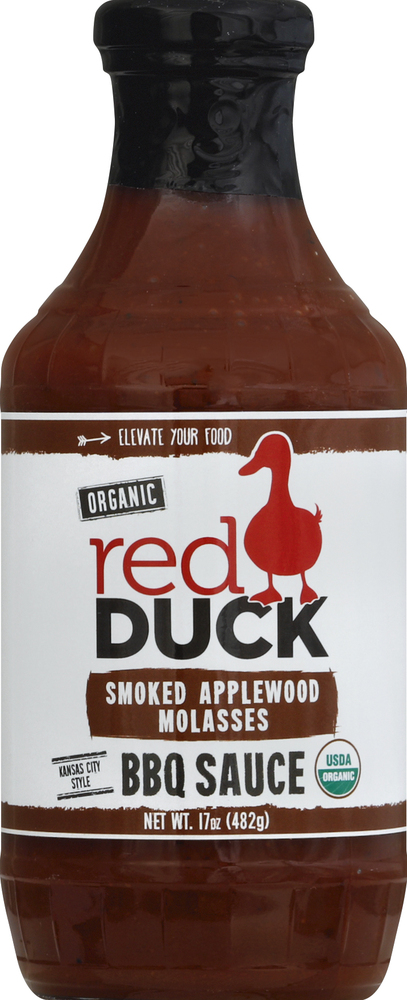 Red Duck BBQ Sauce, Organic, Smoked Applewood Molasses, Kansas