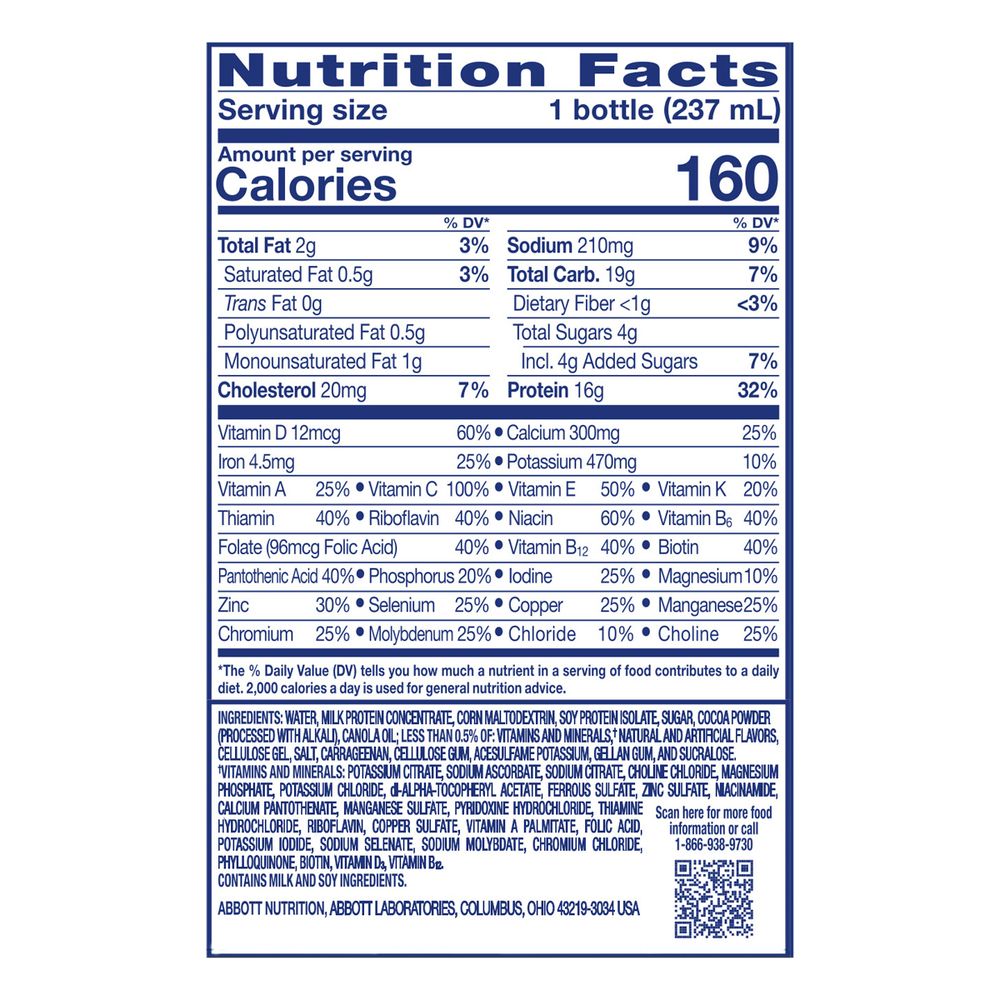Ensure Nutrition Shake, Milk ChocolateNutritionFacts