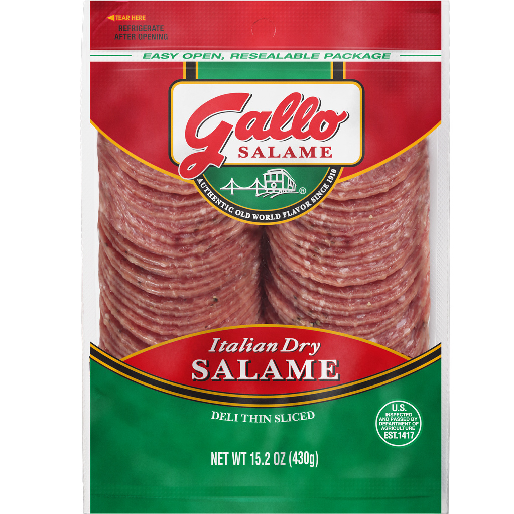 Gallo Salame Gallo Salame® Deli Thin Sliced Italian Dry Salami Lunch