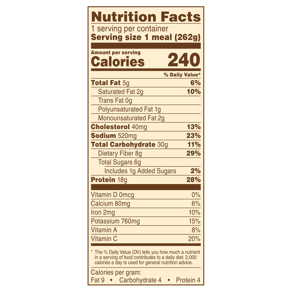 Healthy Choice Cafe Steamers Street Corn, MexicanStyleNutritionFacts