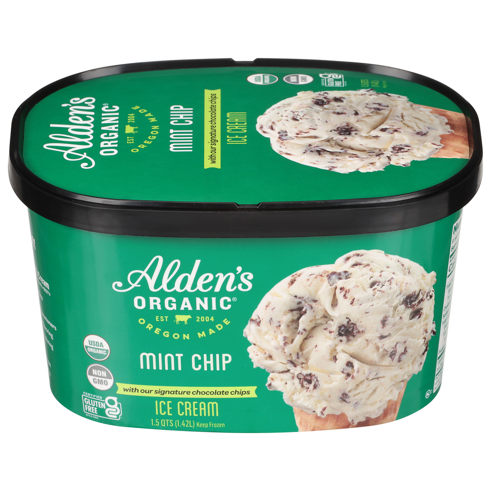 Alden's Organic Ice Cream, Mint Chip Alden's Organic Ice Cream, Mint Chip