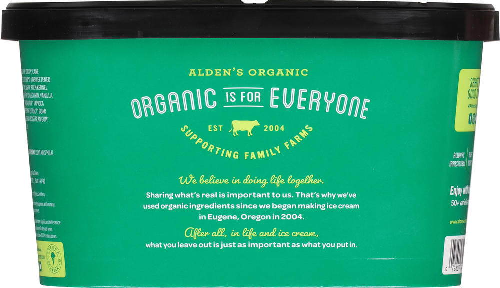 Alden's Organic Ice Cream, Mint Chip Alden's Organic Ice Cream, Mint Chip