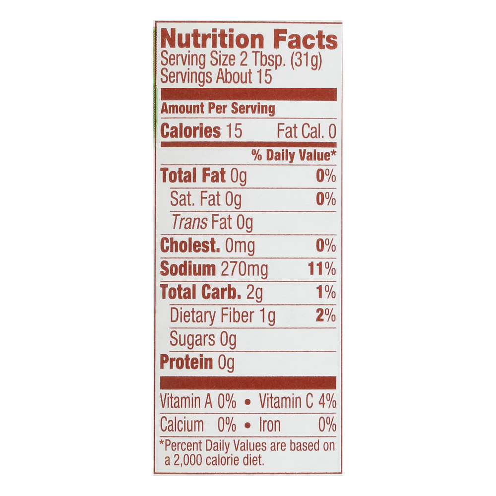 Herdez Salsa Verde Mild Nutrition Facts herdez-salsa-verde-mild-nutrition-facts