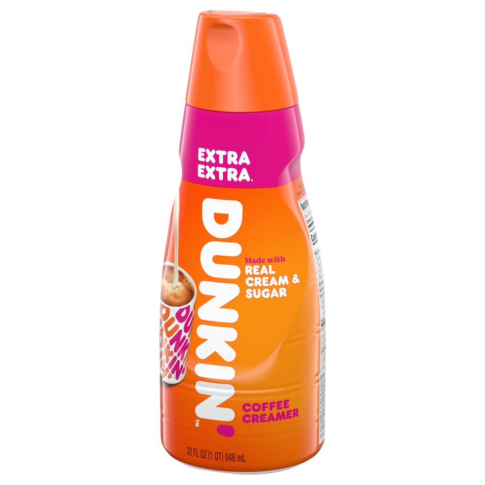 Dunkin' Coffee Creamer, Extra ExtraFrontRightElevated