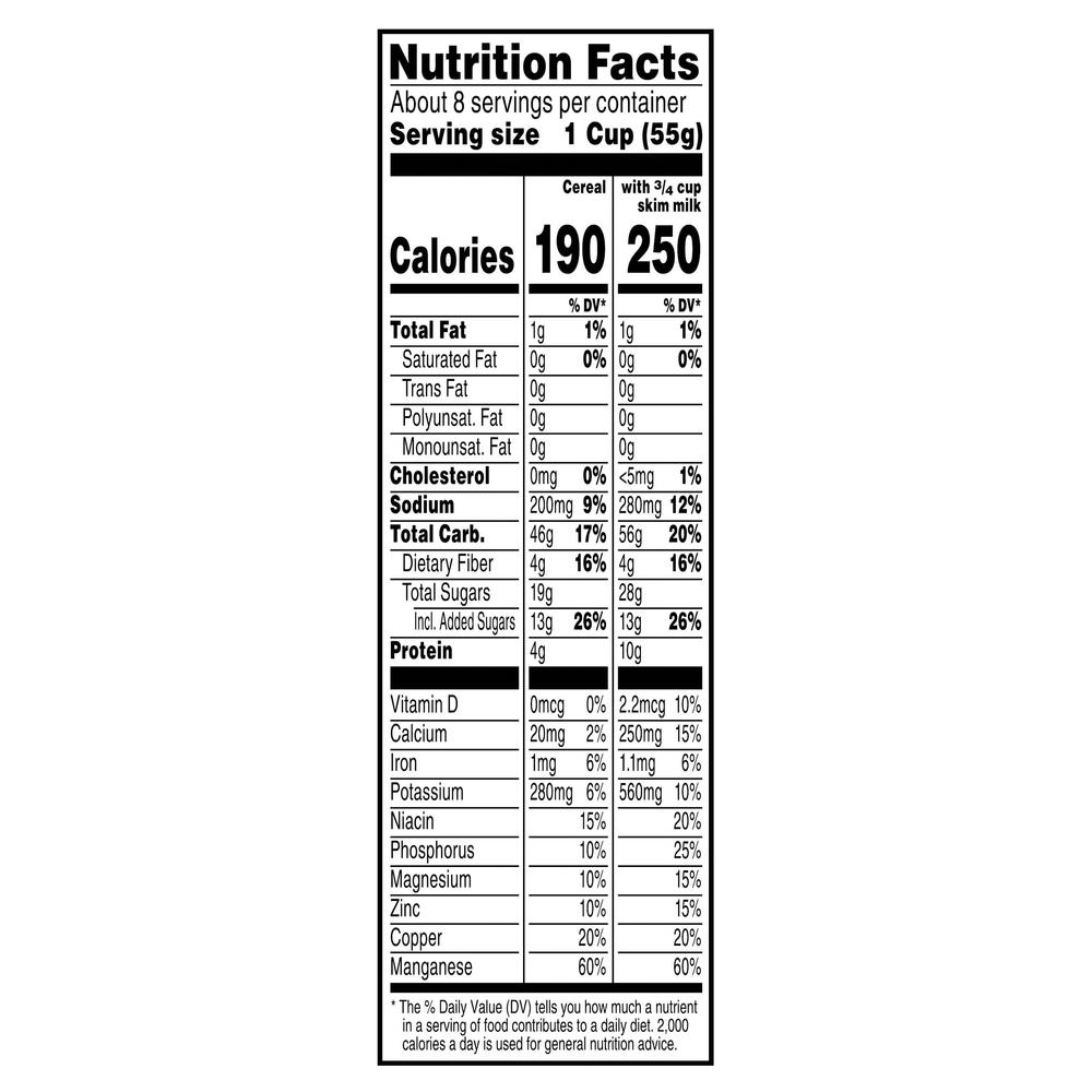Raisin Bran Crunch Cereal, OriginalNutritionFacts