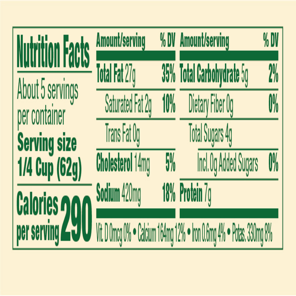 Buitoni Basil Pesto Refrigerated Basil Sauce Nutrition Facts