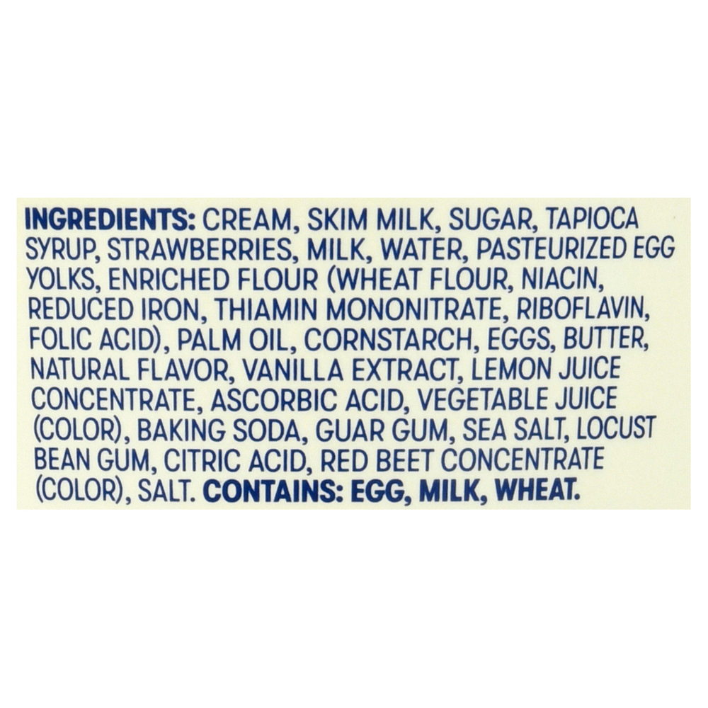 Tillamook Frozen Custard, Oregon Strawberry ShortcakeIngredients