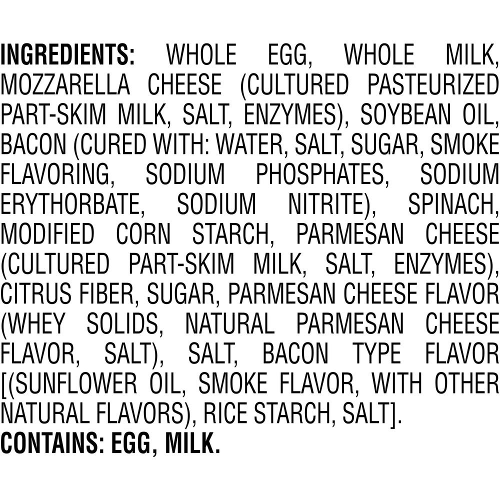 Jimmy Dean Bacon and Spinach FrittatasIngredients