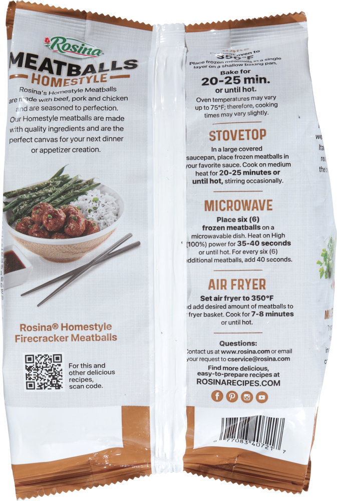 Rosina Meatballs, HomestylePlanogramBack