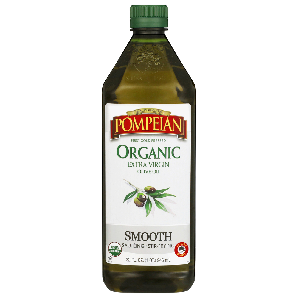 Pompeian Olive Oil, Organic, Extra Virgin,
