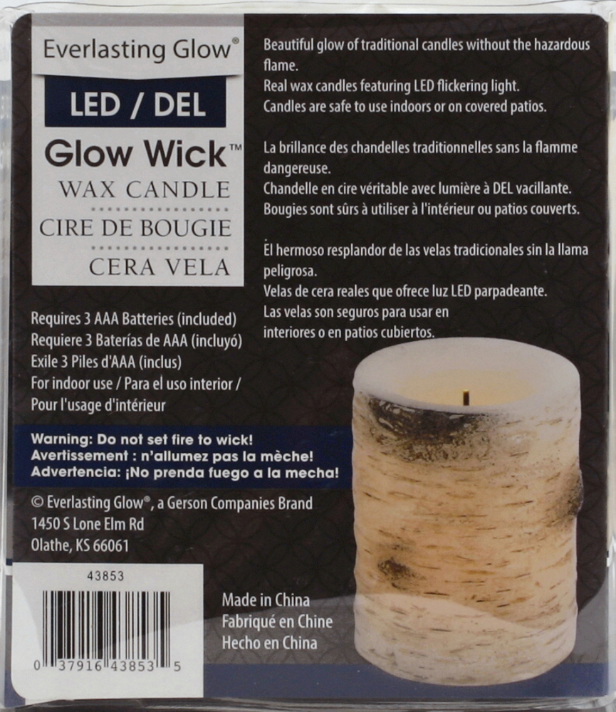 Everlasting Glow Glow Wick Wax Candle LED