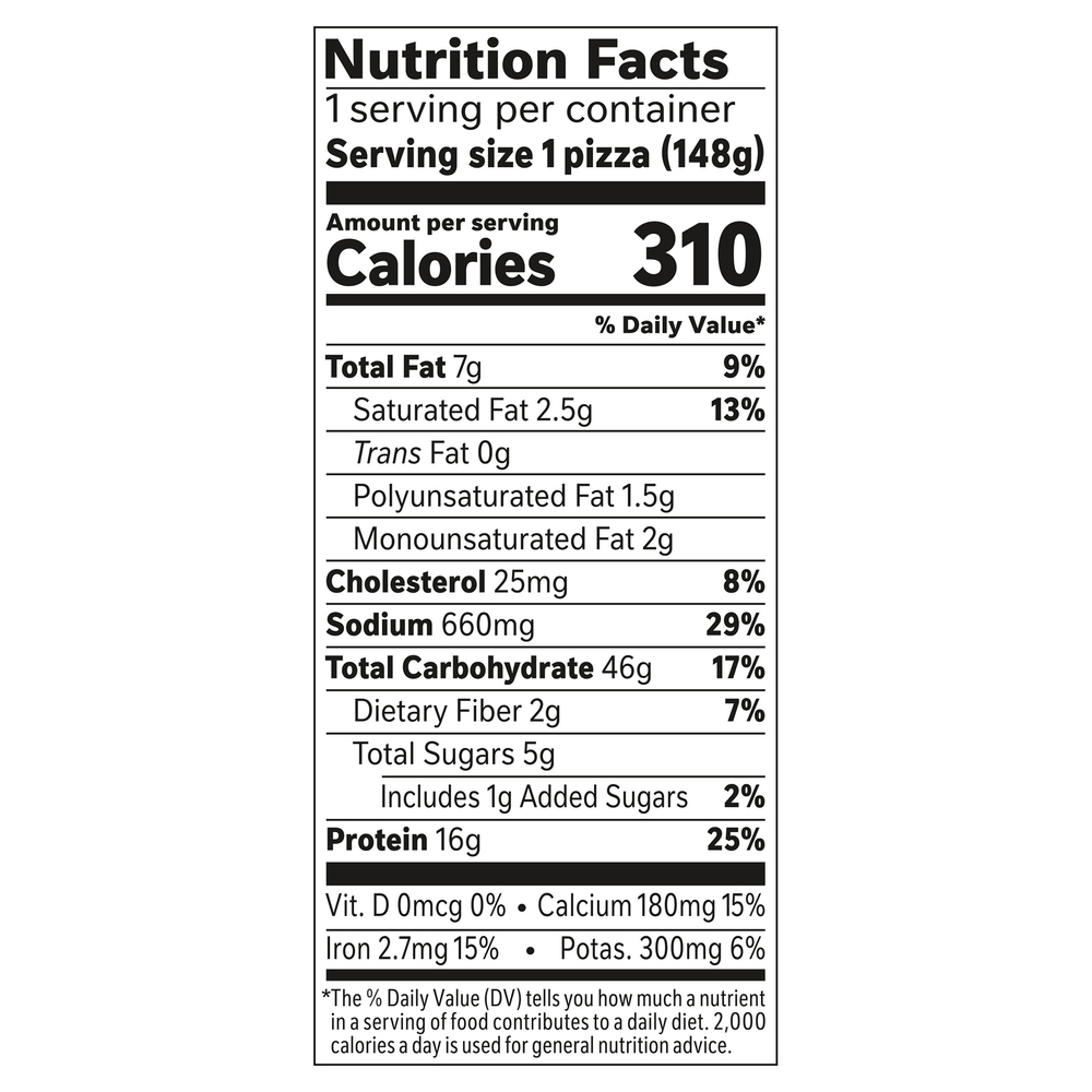Lean Cuisine Comfort Cravings Pizza, Pepperoni, French BreadNutrition