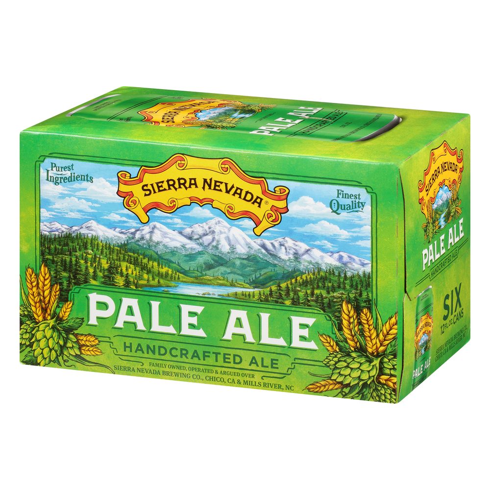 Sierra Nevada Beer, Pale Ale Craft Beer 6 Pack (12oz Cans)FrontRight