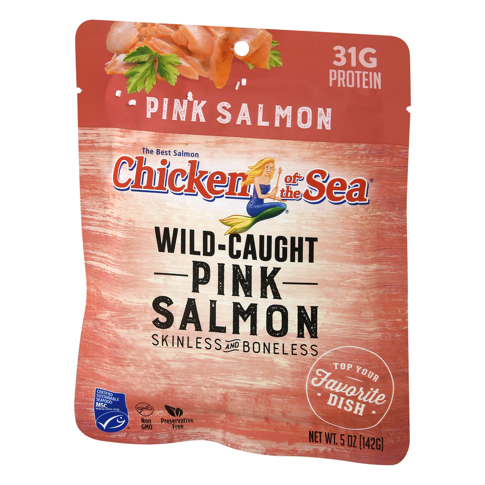Chicken of the Sea Pink Salmon, Alaskan, Skinless & Boneless, Wild