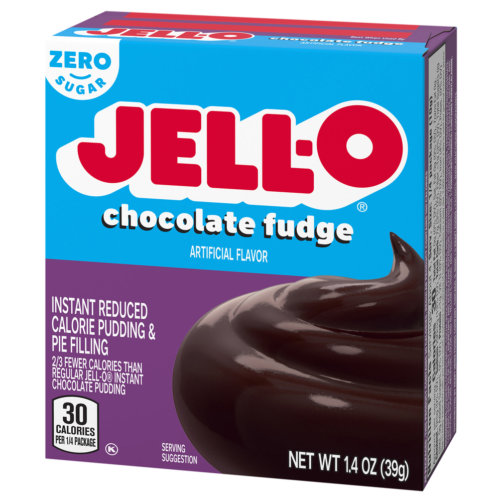 JellO Pudding & Pie Filling, Reduced Calorie, Chocolate Fudge, Instant