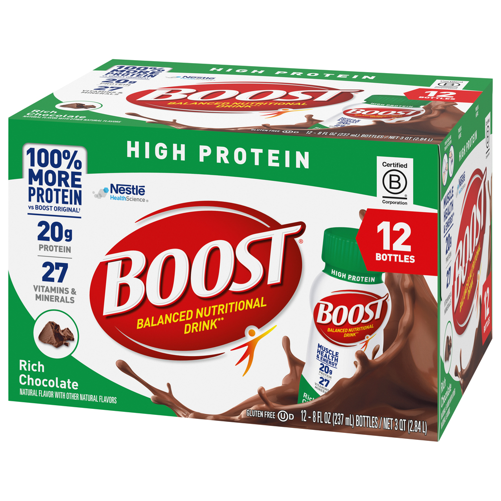Boost Balanced Nutritional Drink High Protein Rich Chocolate