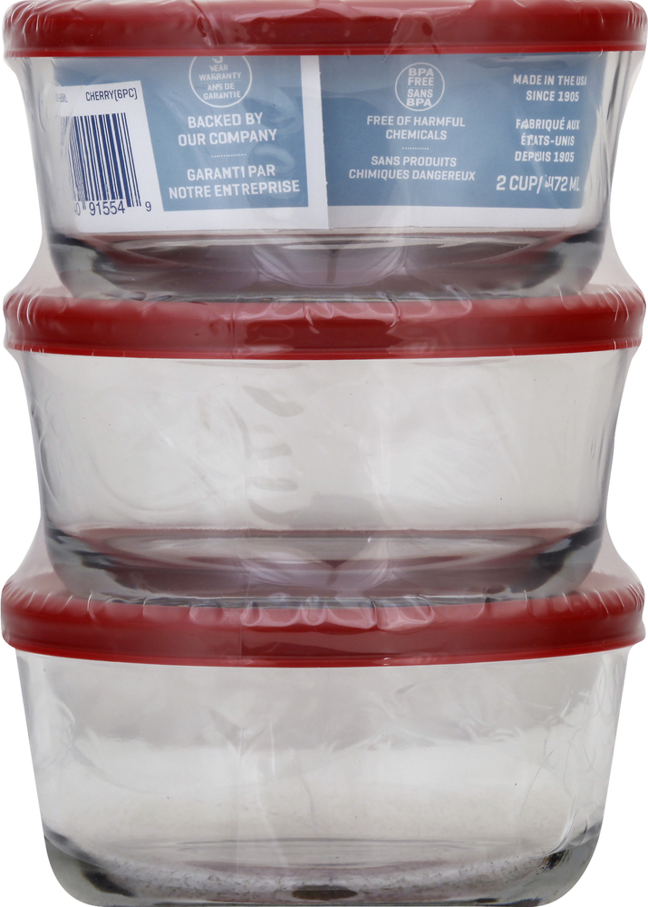 Anchor Hocking Container + Lid, 2 Cup
